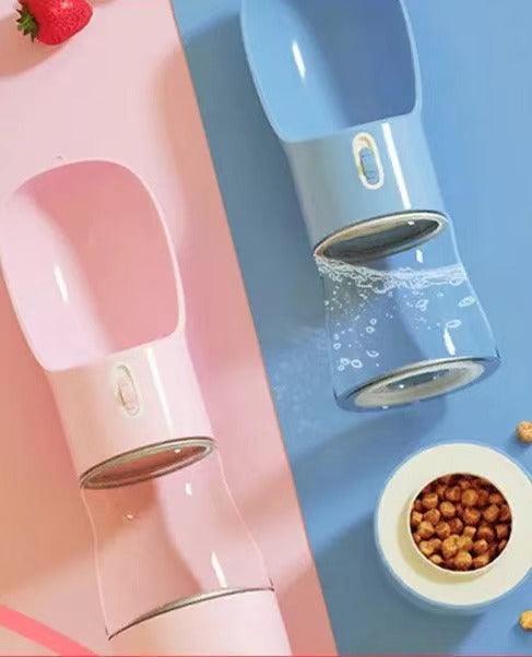 2-in-1 Portable Pet Water & Food Feeder Bottle